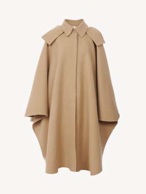 Casacos Chloe Hooded Cape Bege | CHE-SR13821