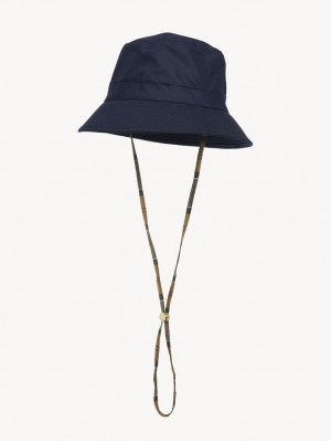 Chapeus Chloe Barbour For Bucket Azul Marinho | CHE-SR14479