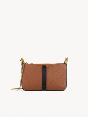 Clutch Chloe Marcie On Chain Marrom | CHE-SR13743