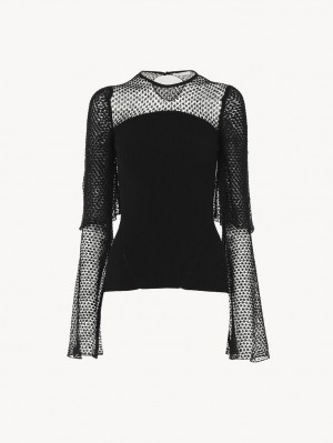 Knitwear Chloe Fitted Pretas | CHE-SR13950