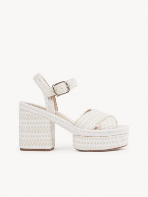 Sandálias Chloe Odina High-heel Branco | CHE-SR14137