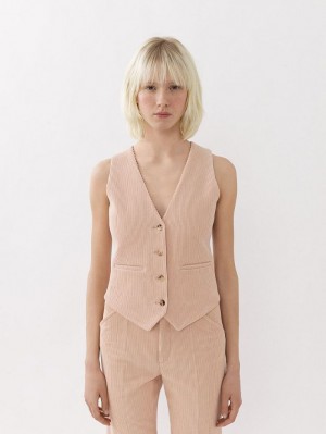 Suit Chloe Classic Vest Rosa | CHE-SR14066