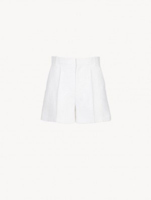 Suit Chloe Tailored Shorts Branco | CHE-SR14053