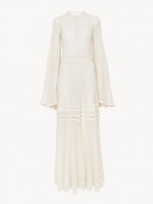 Vestido Chloe Long Flare Branco | CHE-SR13862