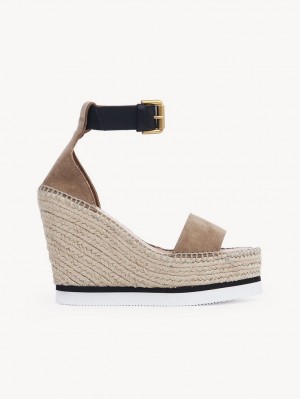 Wedge Chloe Glyn Espadrille Caqui | CHE-SR14816