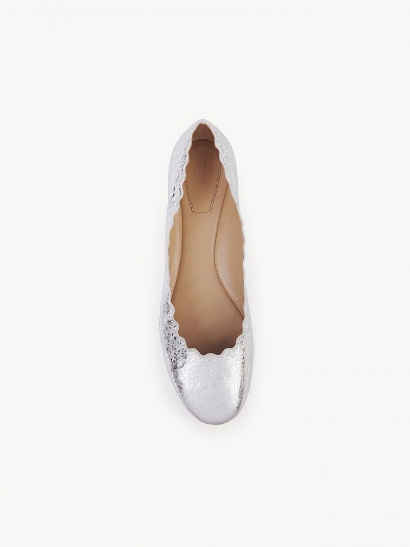 Ballet Flat Chloe Lauren Prateadas | CHE-SR14271