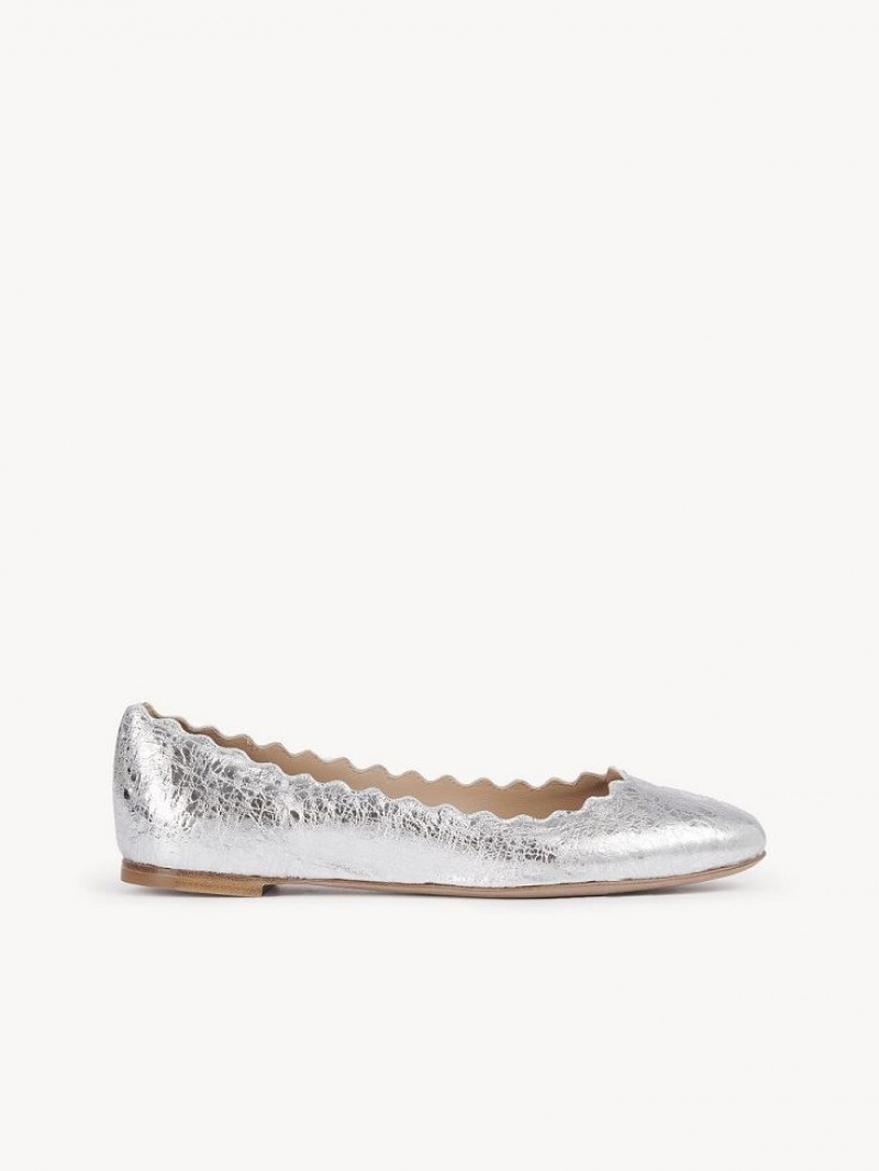 Ballet Flat Chloe Lauren Prateadas | CHE-SR14271