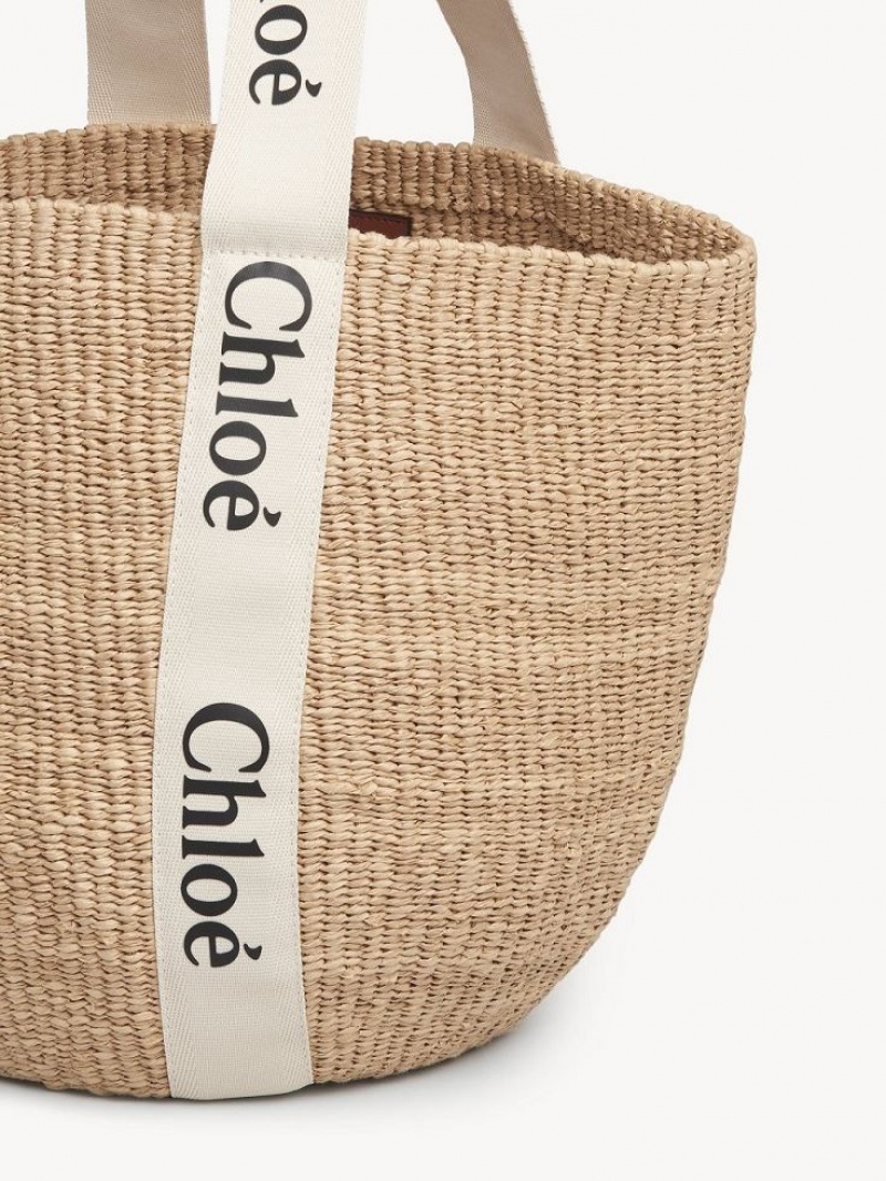 Baskets Chloe Large Woody Branco | CHE-SR13658