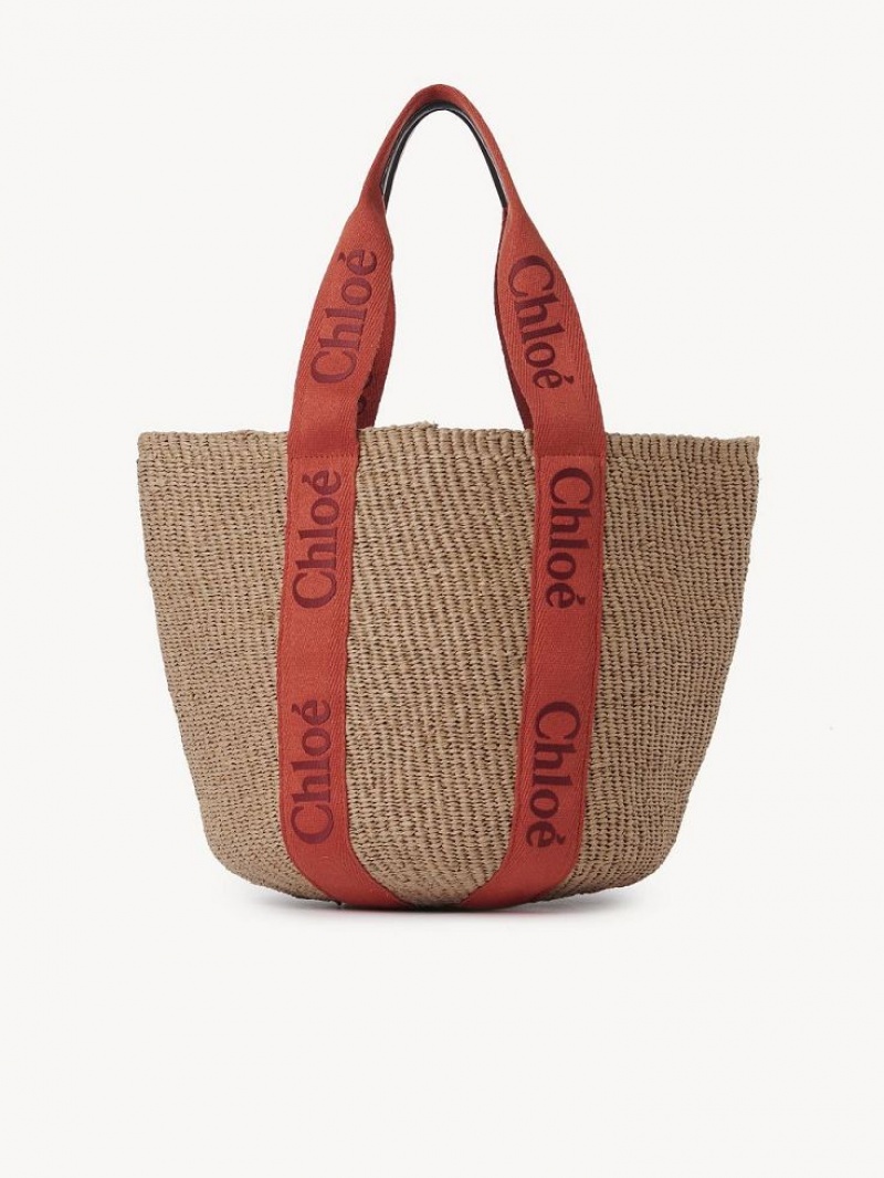 Baskets Chloe Large Woody Laranja Laranja | CHE-SR13646