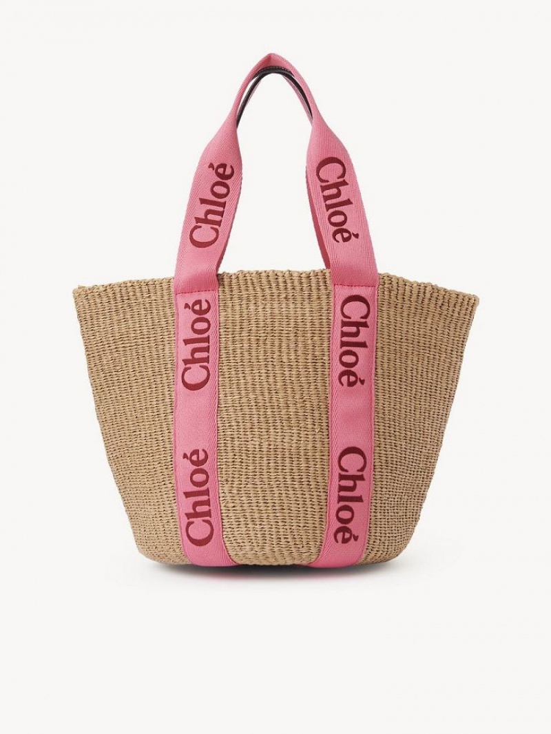 Baskets Chloe Large Woody Rosa Vermelhas | CHE-SR13653