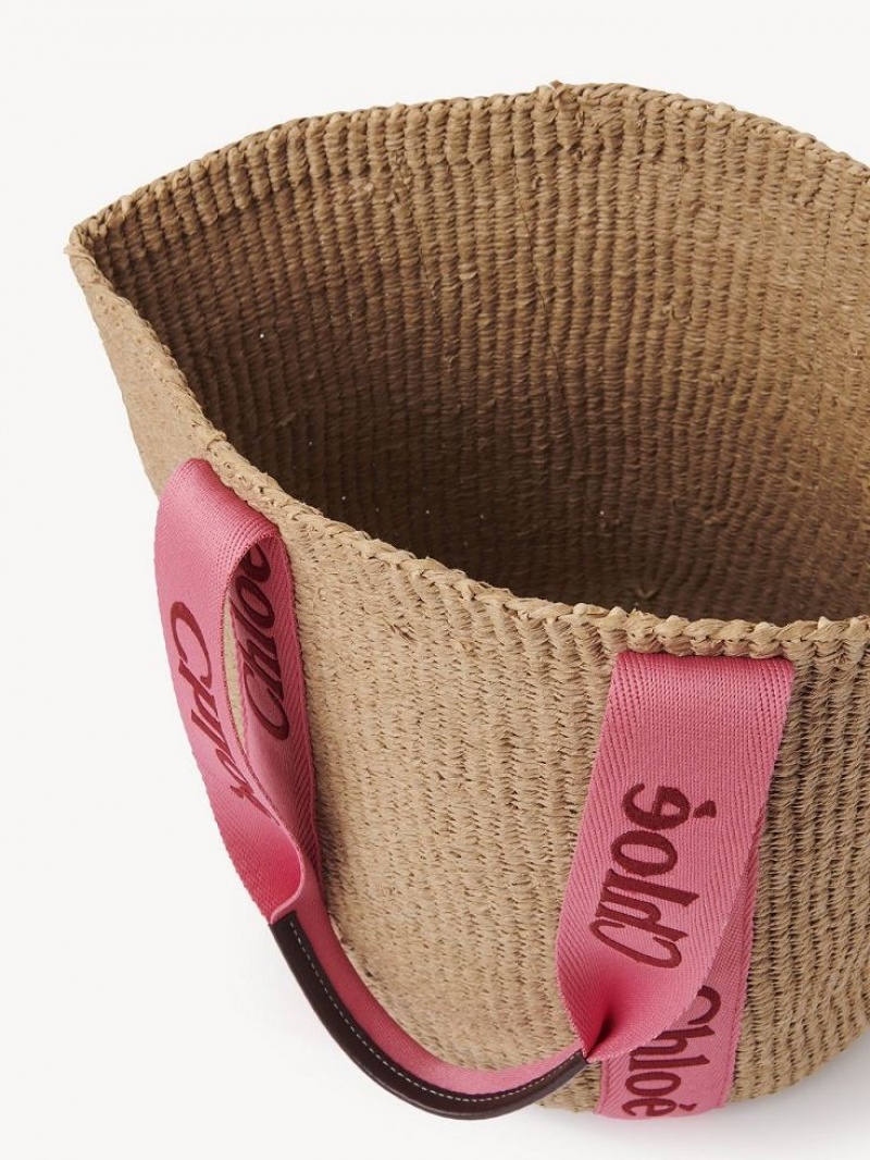 Baskets Chloe Large Woody Rosa Vermelhas | CHE-SR13653