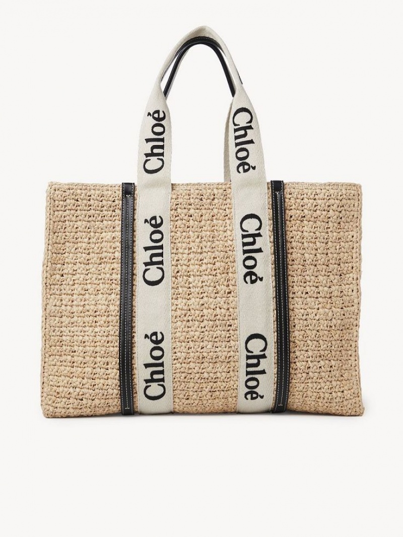 Baskets Chloe Large Woody Tote Marrom | CHE-SR13649