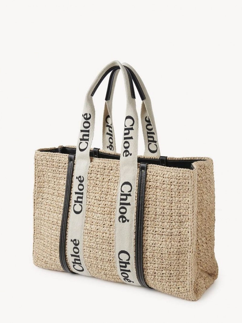 Baskets Chloe Large Woody Tote Marrom | CHE-SR13649