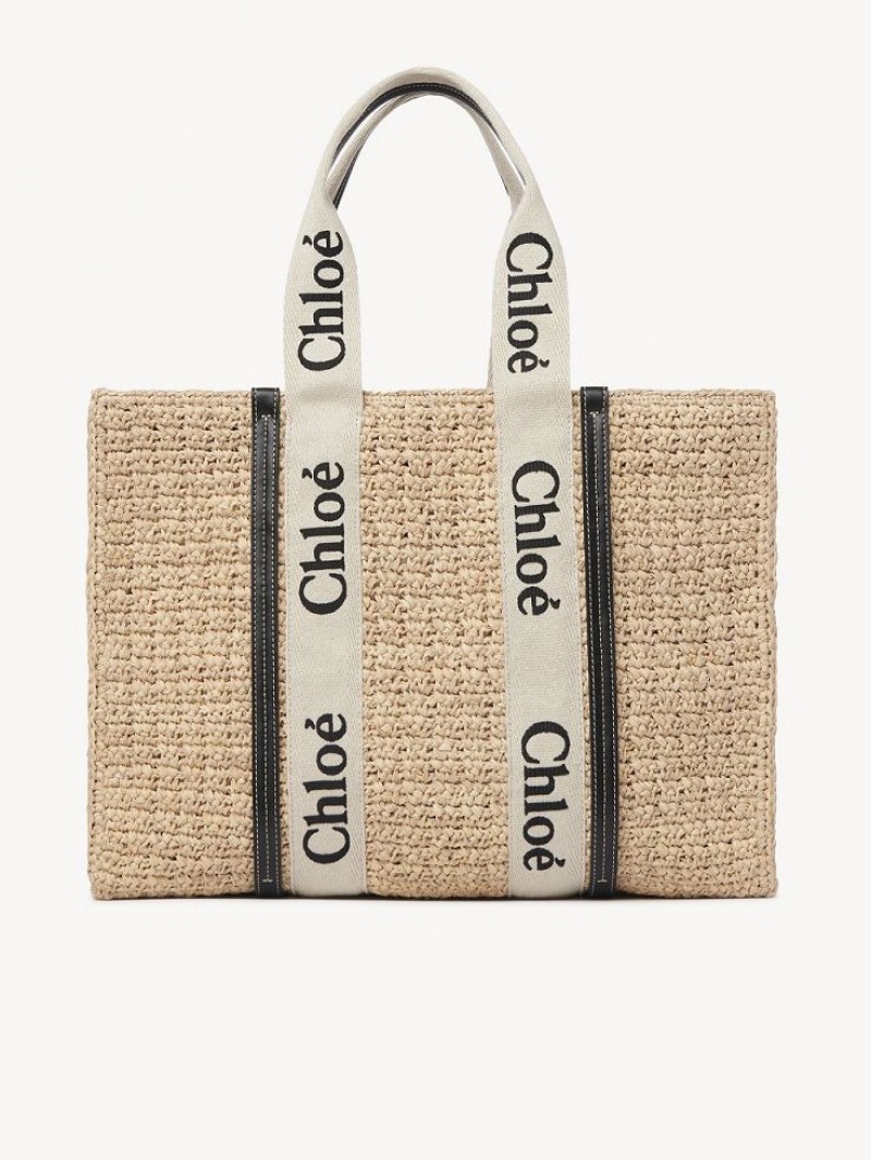 Baskets Chloe Large Woody Tote Marrom | CHE-SR13649