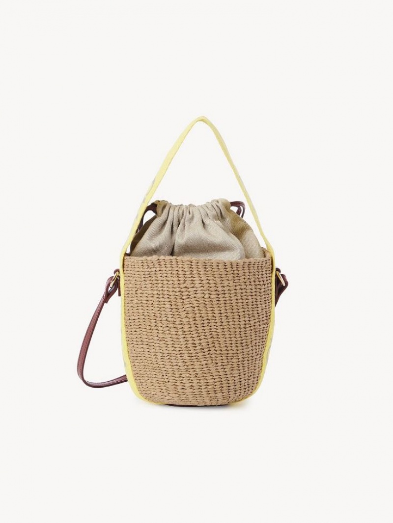 Baskets Chloe Small Woody Amarelas Bege | CHE-SR13644