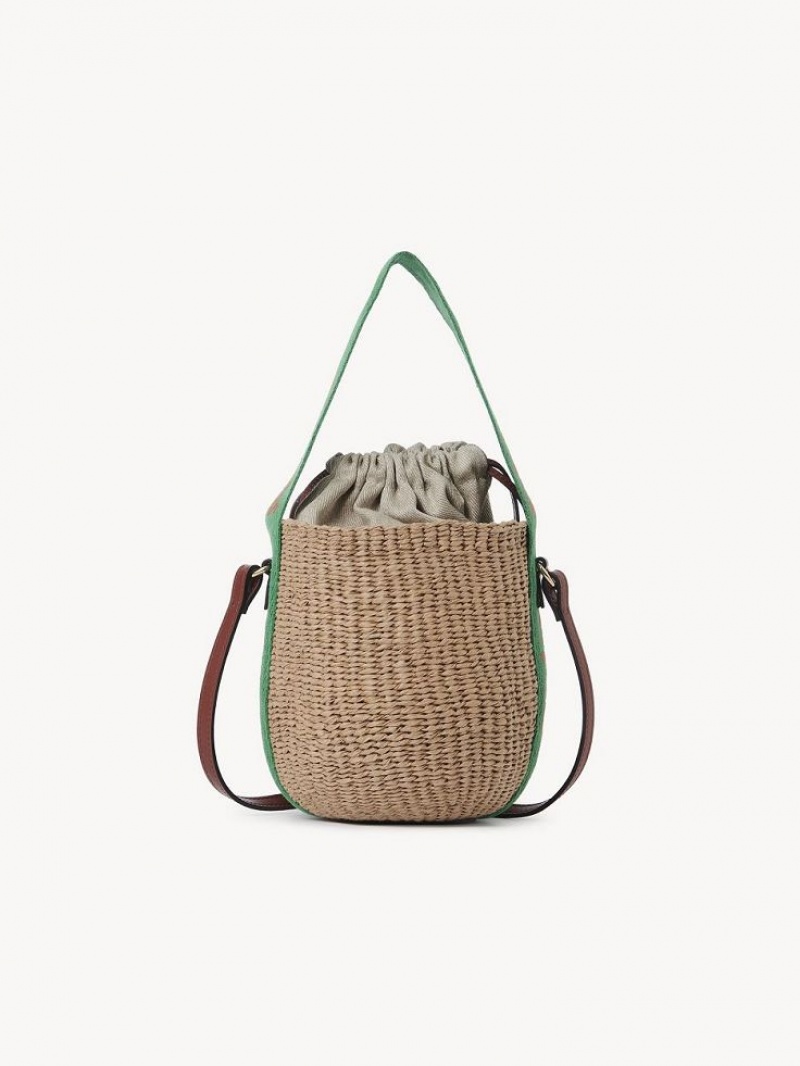 Baskets Chloe Small Woody Verdes Laranja | CHE-SR13629