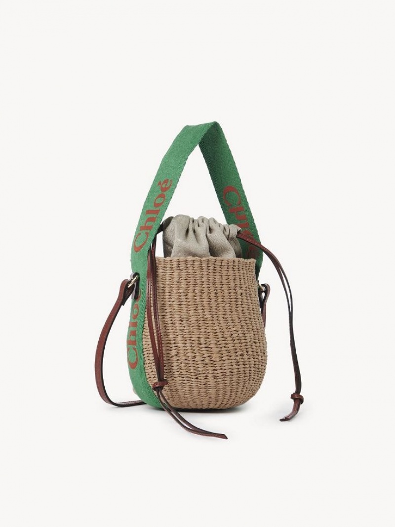 Baskets Chloe Small Woody Verdes Laranja | CHE-SR13629