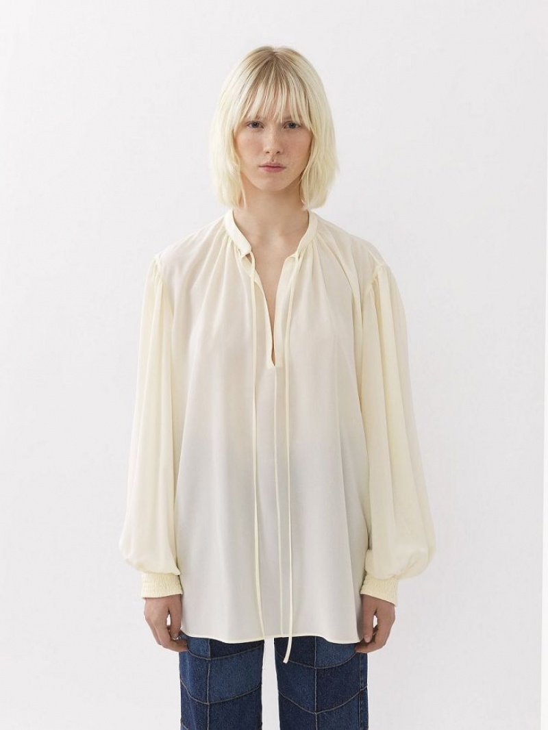 Blusa Chloe Flowy Branco | CHE-SR13902