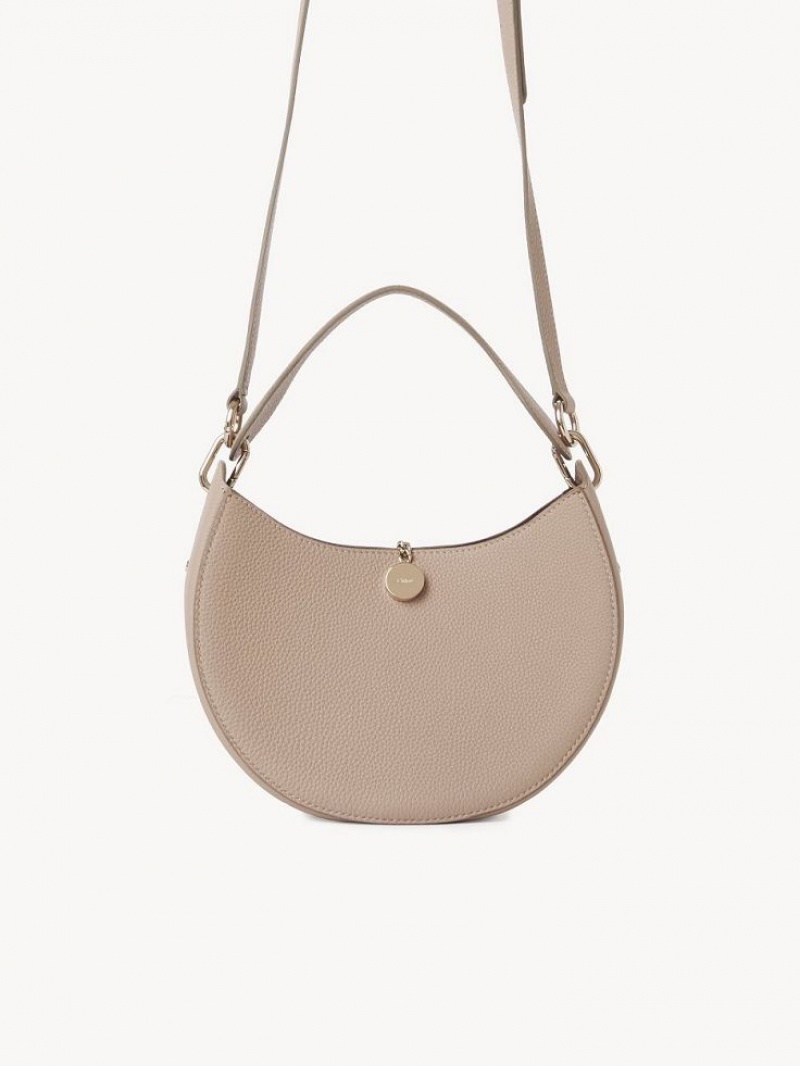 Bolsas Crossbody Chloe Arlène Small Hobo Bege | CHE-SR13575