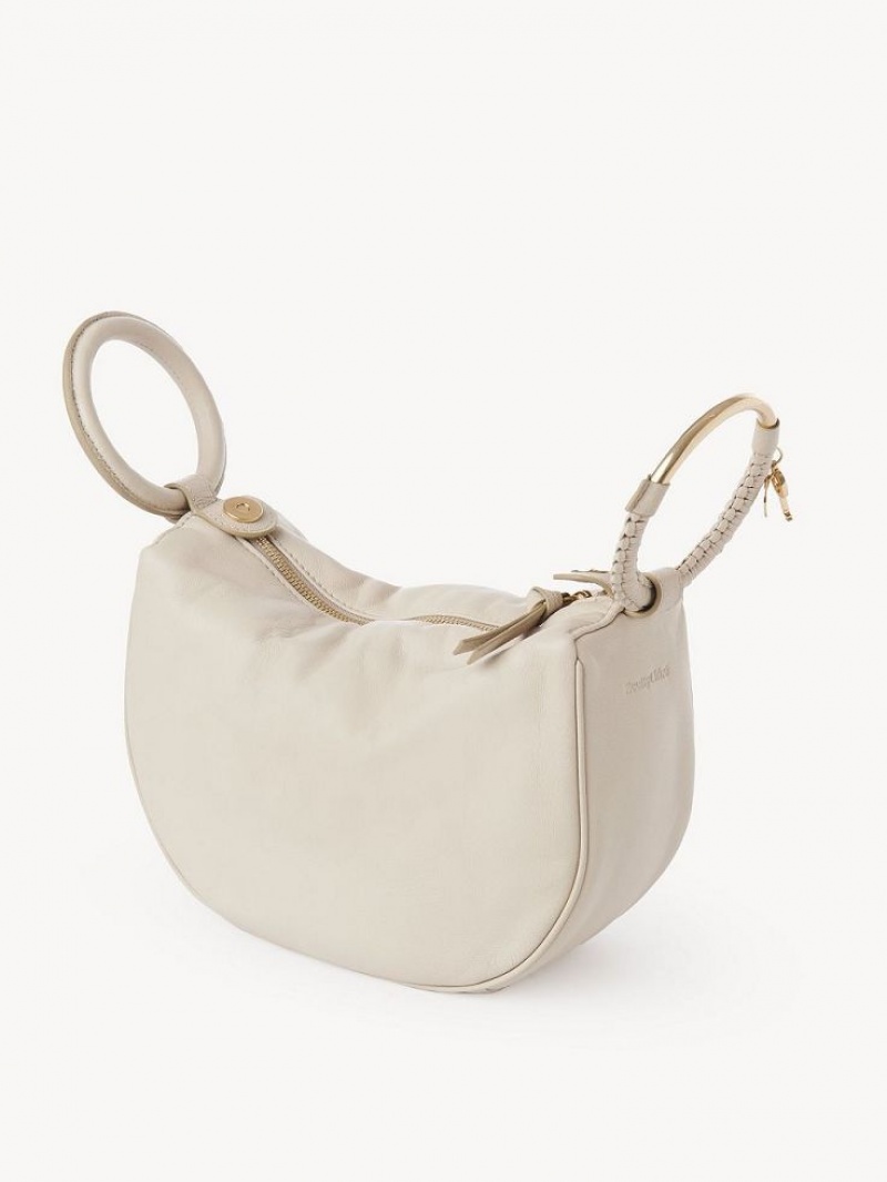 Bolsas Crossbody Chloe Hana Wristlet Bege | CHE-SR14720