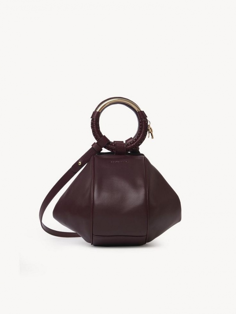 Bolsas Crossbody Chloe Hana Wristlet Bordeaux | CHE-SR14719