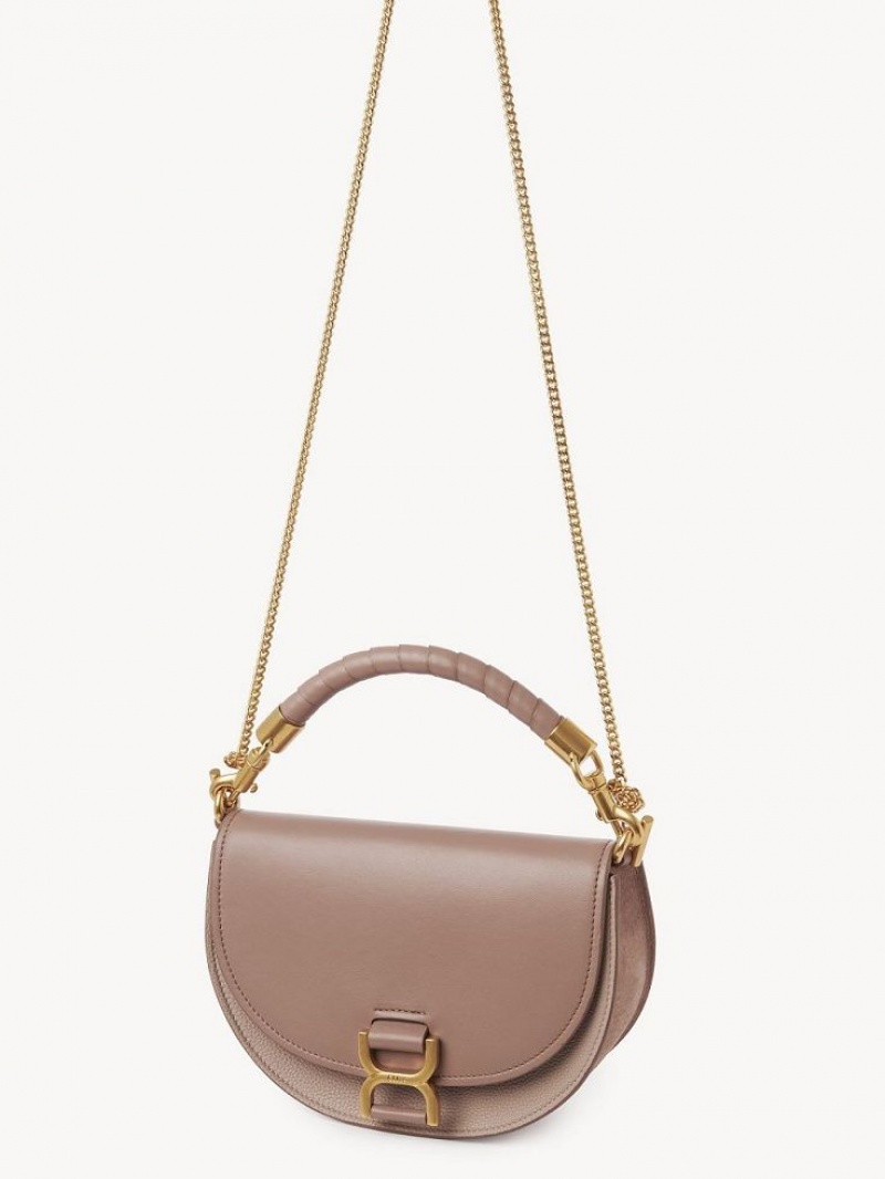 Bolsas Crossbody Chloe Marcie Chain Flap Marrom | CHE-SR13618