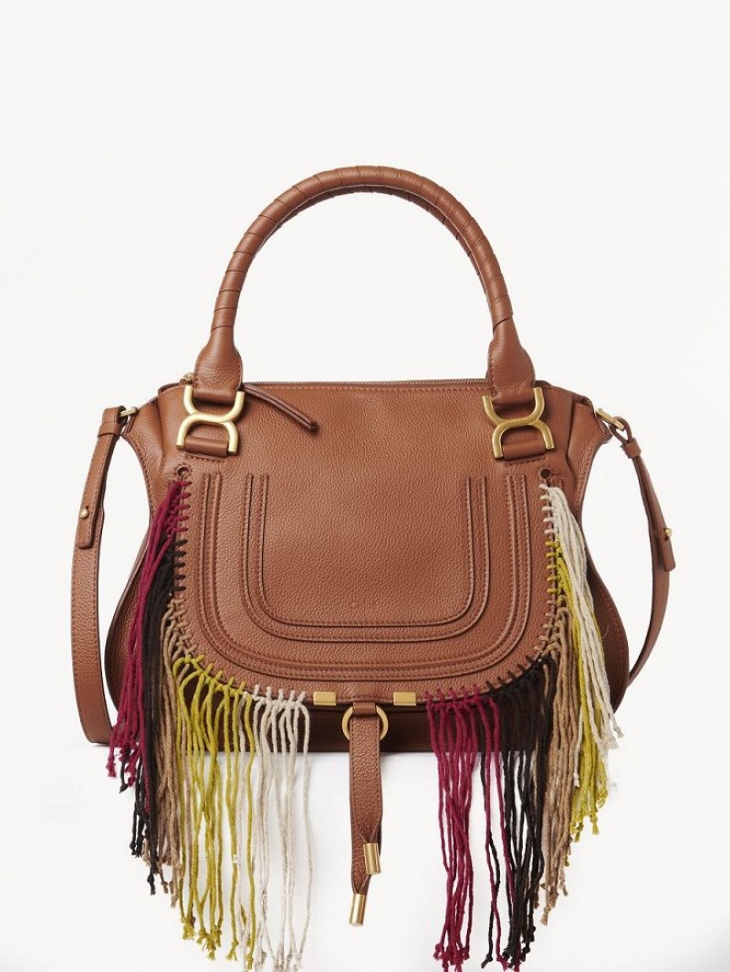 Bolsas Crossbody Chloe Marcie Double Carry Marrom | CHE-SR13472