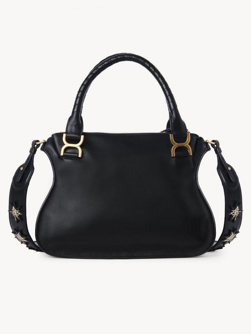 Bolsas Crossbody Chloe Marcie Double Carry Pretas | CHE-SR13499