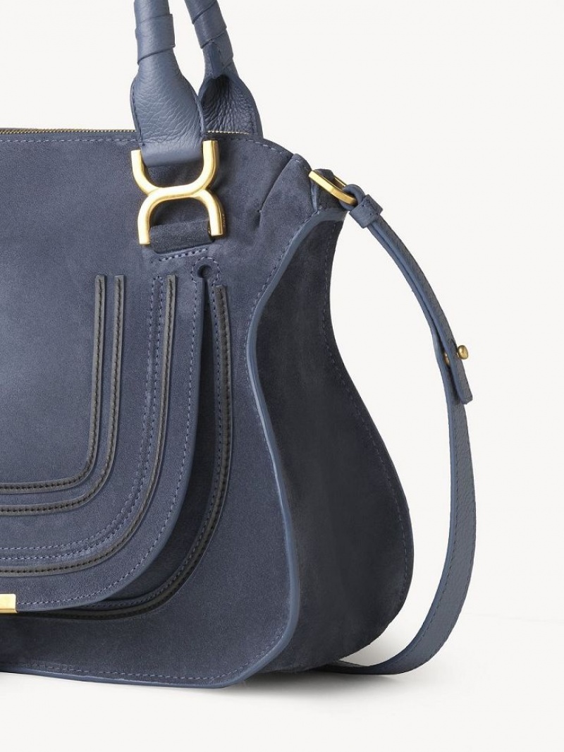 Bolsas Crossbody Chloe Marcie Double Carry Cinzentas Escuro Azul Marinho | CHE-SR13517