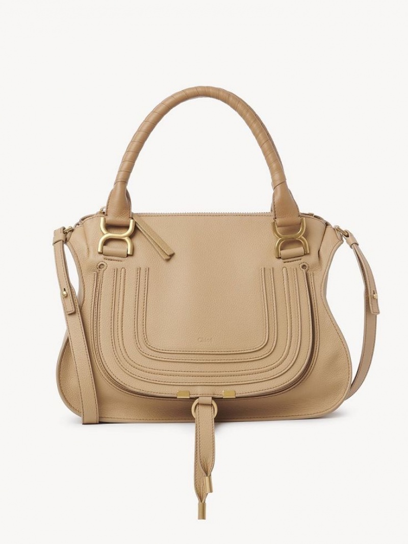 Bolsas Crossbody Chloe Marcie Double Carry Marrom | CHE-SR13583