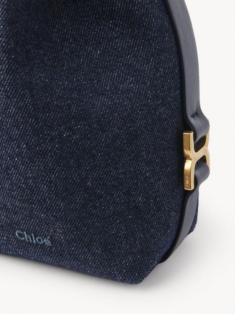 Bolsas Crossbody Chloe Marcie Micro Bucket Azuis | CHE-SR13612