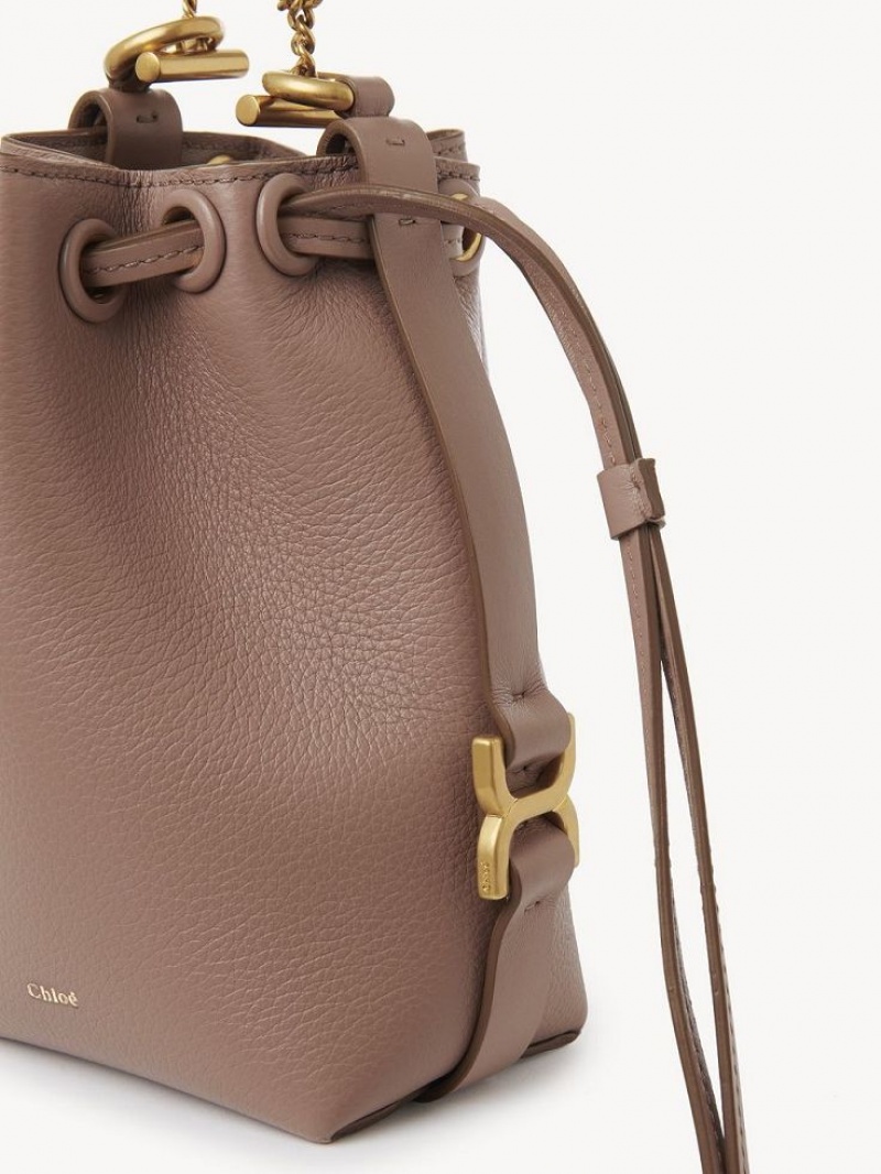 Bolsas Crossbody Chloe Marcie Micro Bucket Marrom | CHE-SR13613