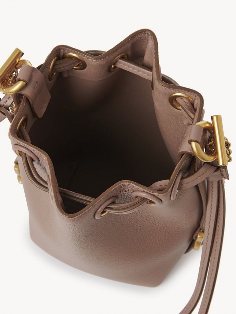 Bolsas Crossbody Chloe Marcie Micro Bucket Marrom | CHE-SR13613