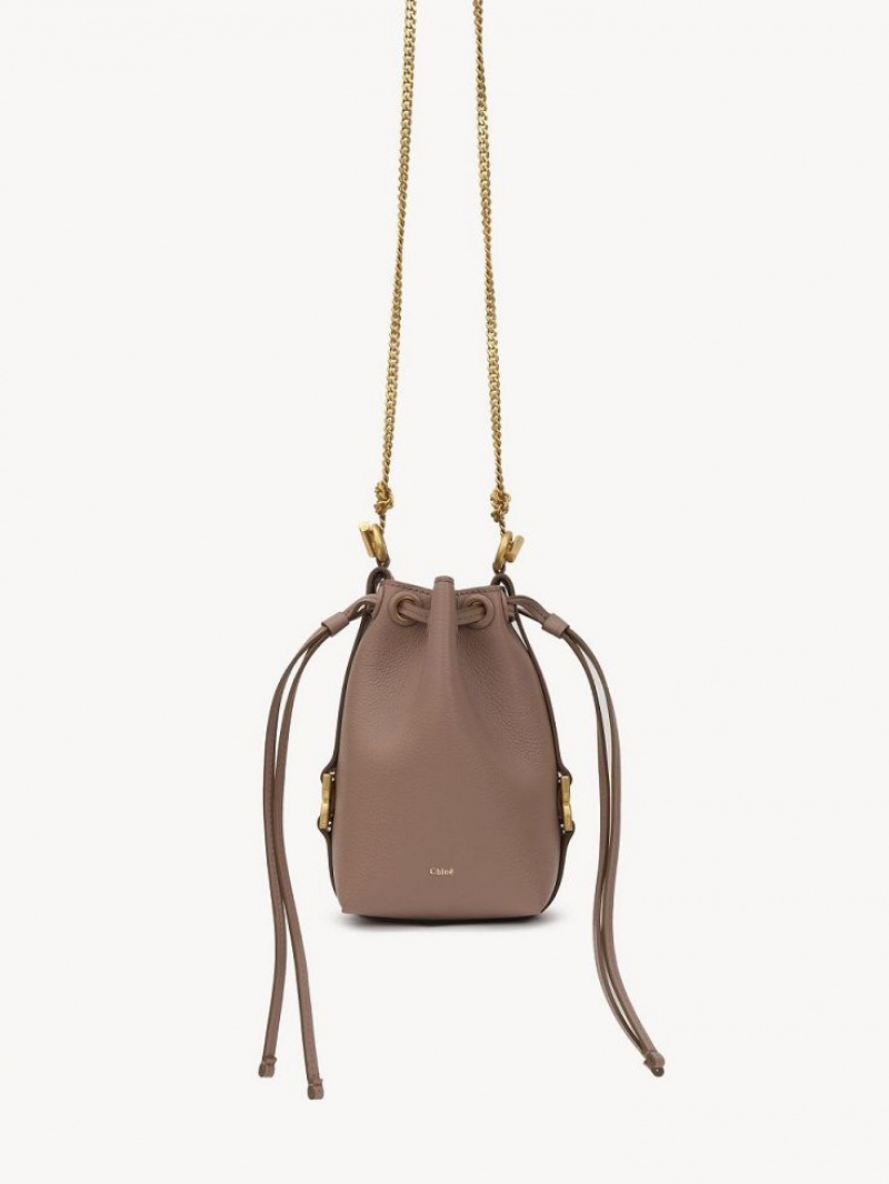 Bolsas Crossbody Chloe Marcie Micro Bucket Marrom | CHE-SR13613