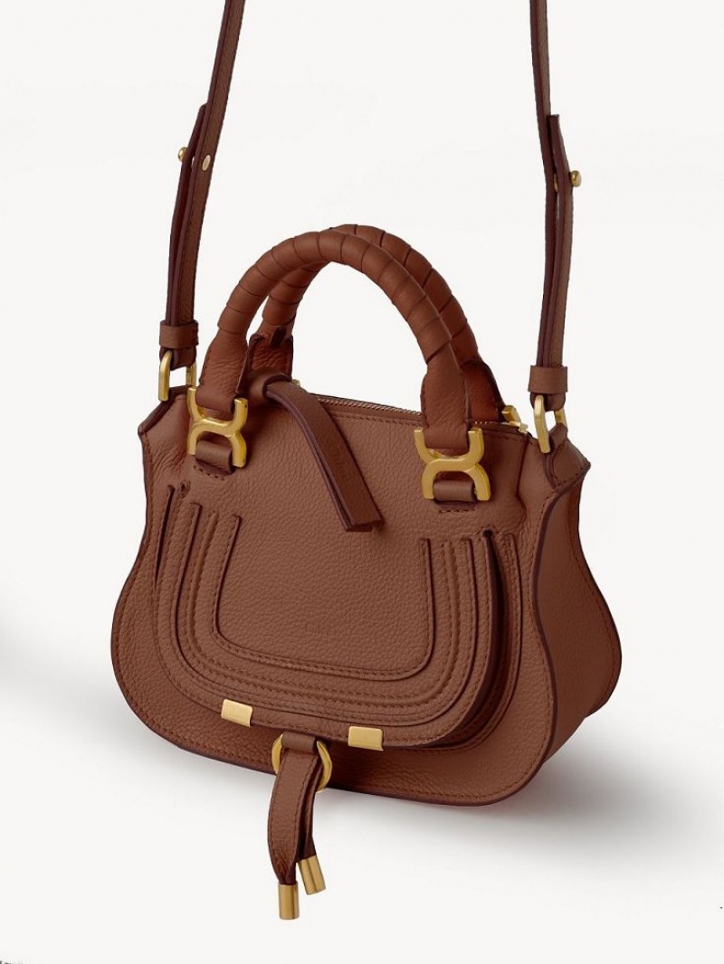 Bolsas Crossbody Chloe Marcie Mini Double Carry Marrom | CHE-SR13555