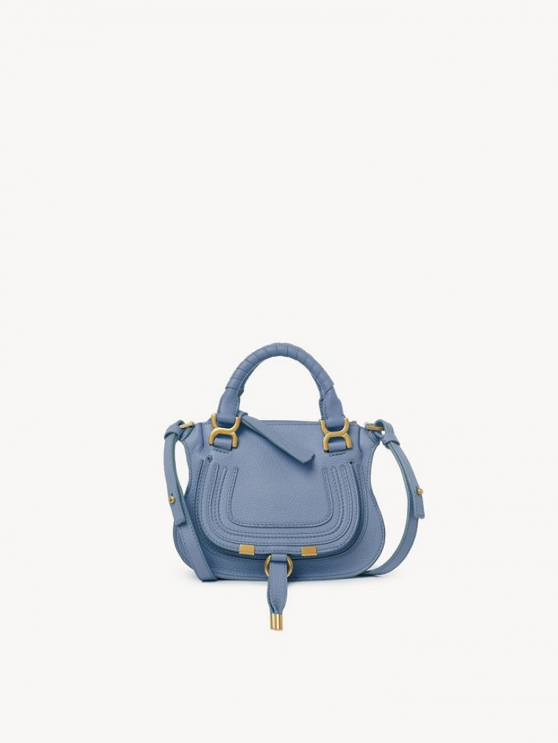 Bolsas Crossbody Chloe Marcie Mini Double Carry Azuis Escuro | CHE-SR13563