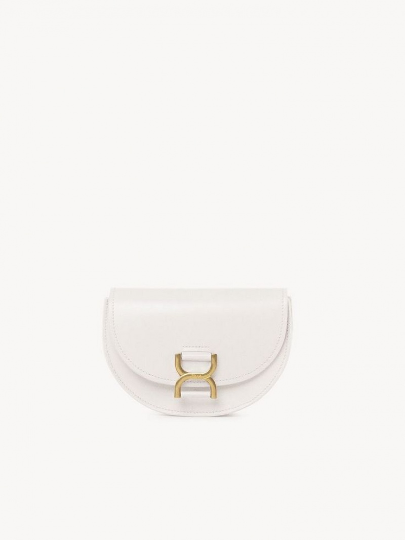 Bolsas Crossbody Chloe Marcie Mini Flap Branco | CHE-SR13587