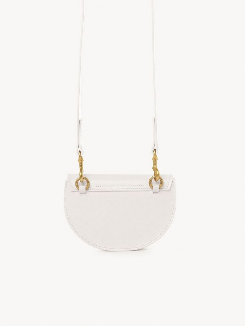 Bolsas Crossbody Chloe Marcie Mini Flap Branco | CHE-SR13587