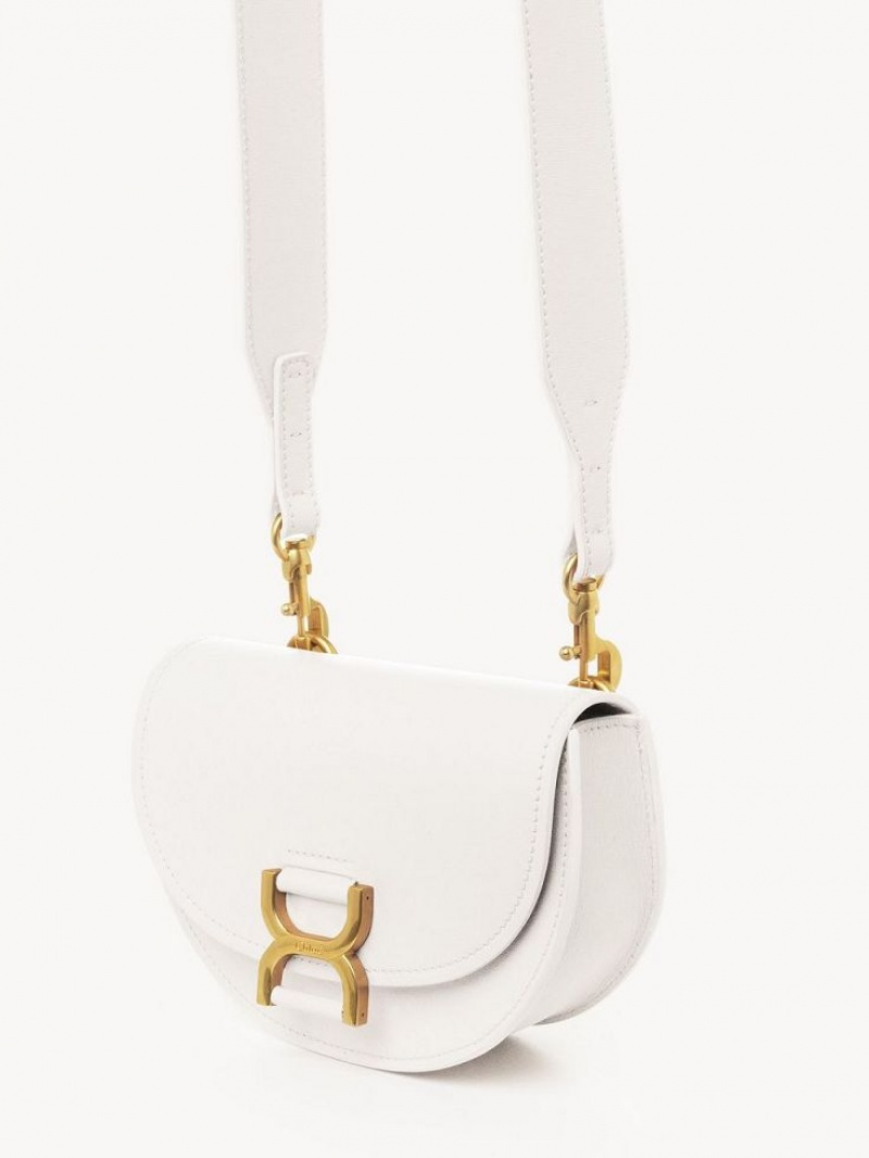 Bolsas Crossbody Chloe Marcie Mini Flap Branco | CHE-SR13587