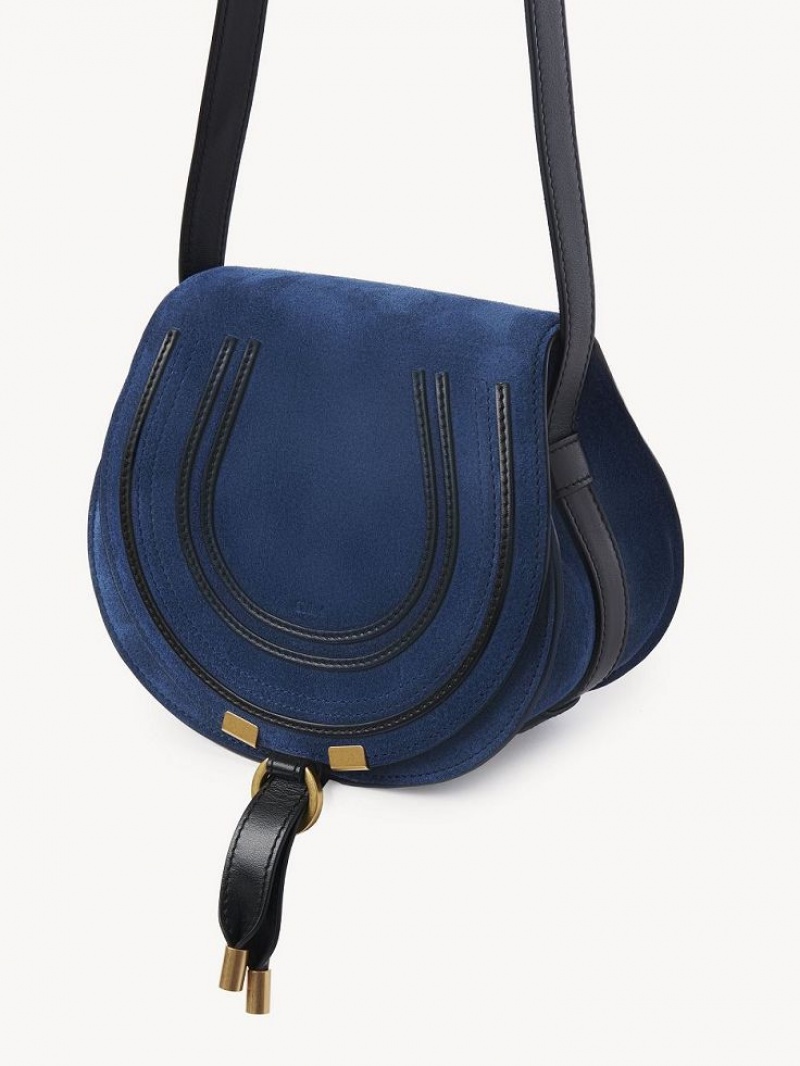 Bolsas Crossbody Chloe Marcie Small Azuis Escuro | CHE-SR13542