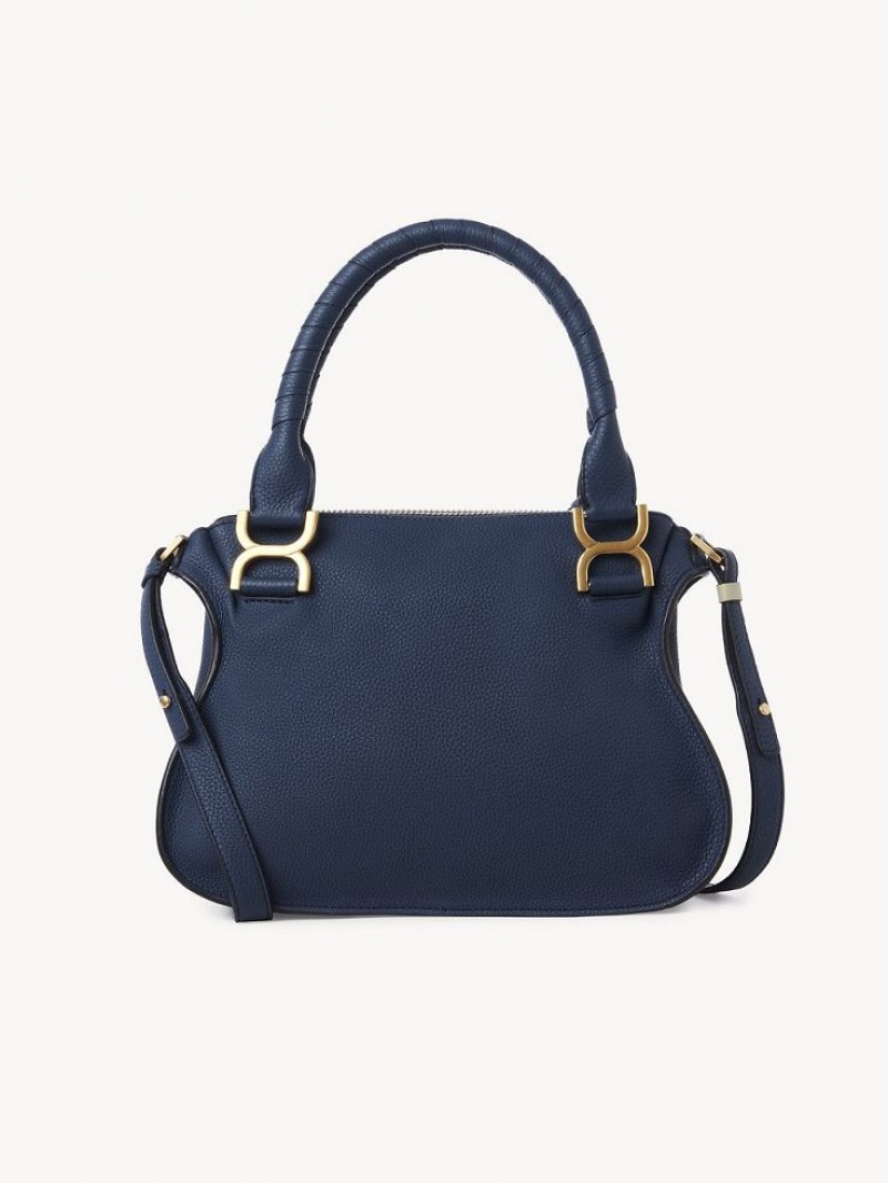 Bolsas Crossbody Chloe Marcie Small Double Carry Azul Marinho | CHE-SR13484