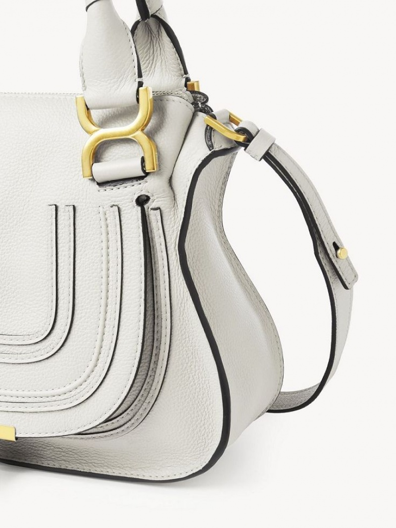 Bolsas Crossbody Chloe Marcie Small Double Carry Branco | CHE-SR13550