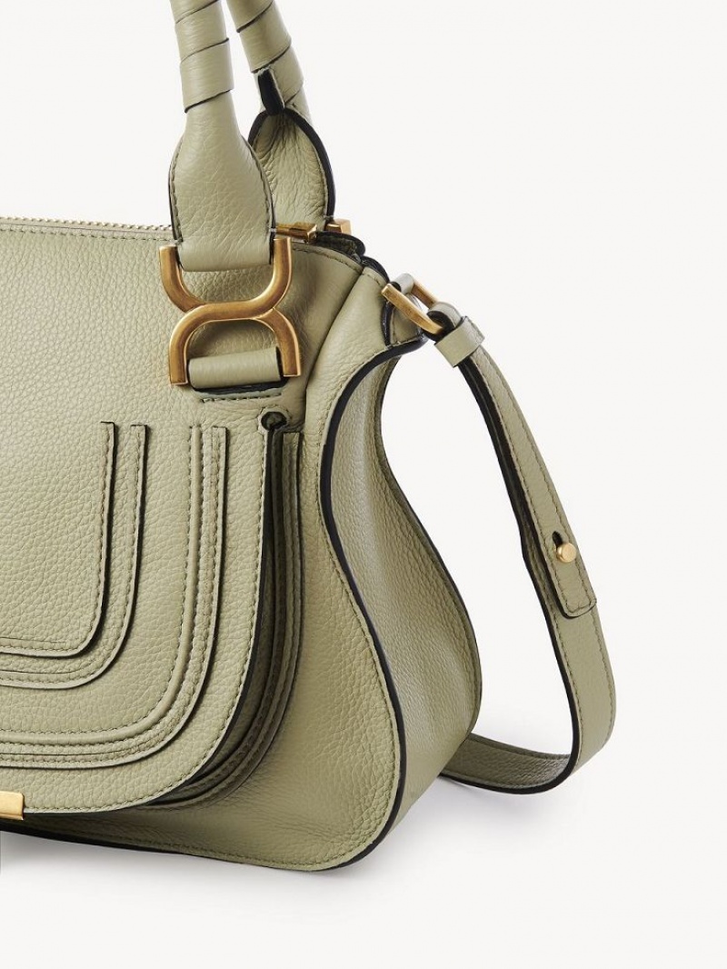 Bolsas Crossbody Chloe Marcie Small Double Carry Verdes | CHE-SR13554