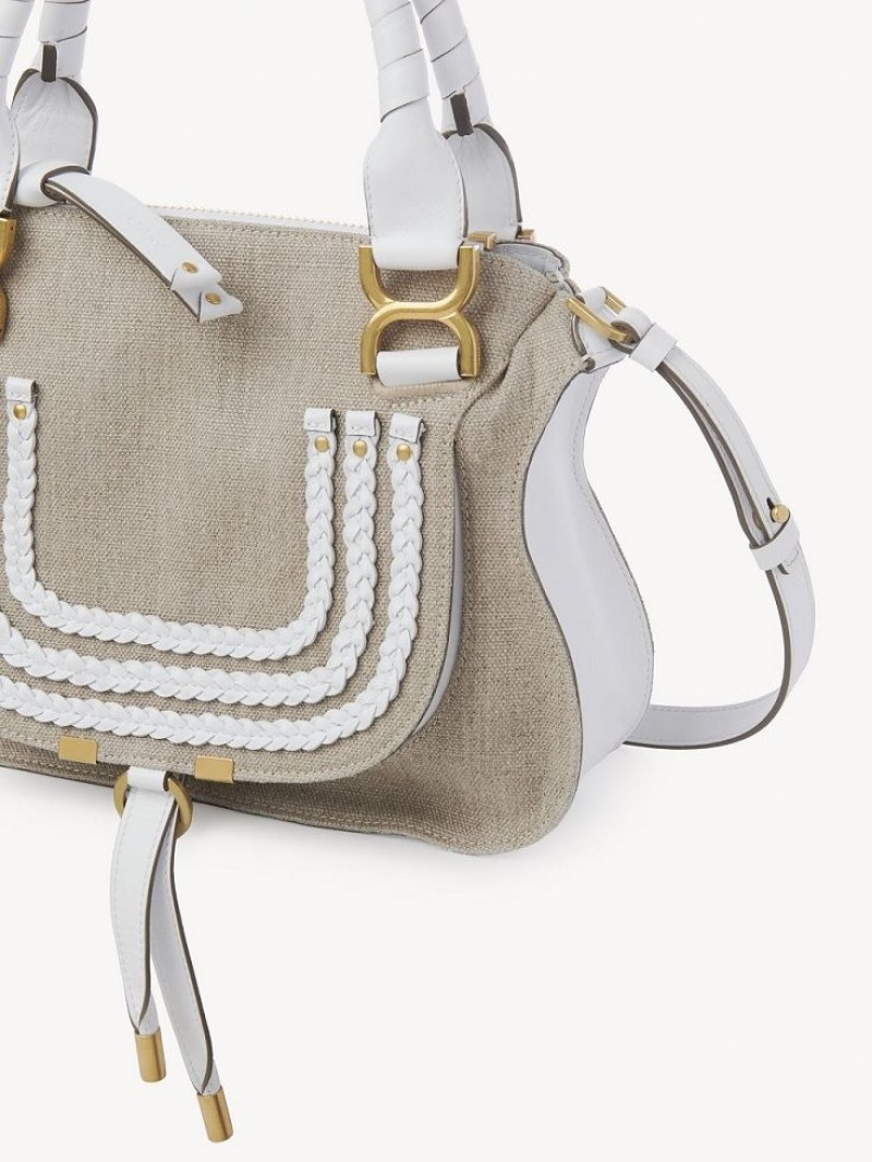 Bolsas Crossbody Chloe Marcie Small Double Carry Branco | CHE-SR13595