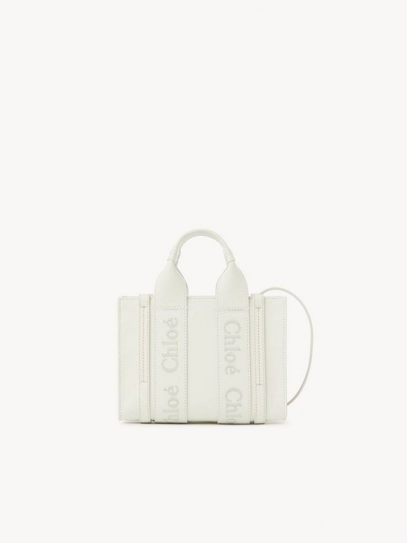 Bolsas Crossbody Chloe Mini Woody Branco | CHE-SR13530