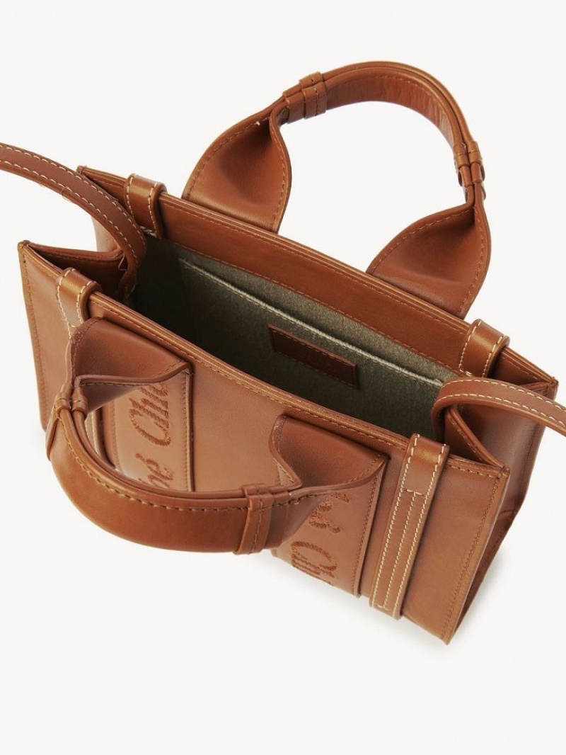 Bolsas Crossbody Chloe Mini Woody Marrom | CHE-SR13559