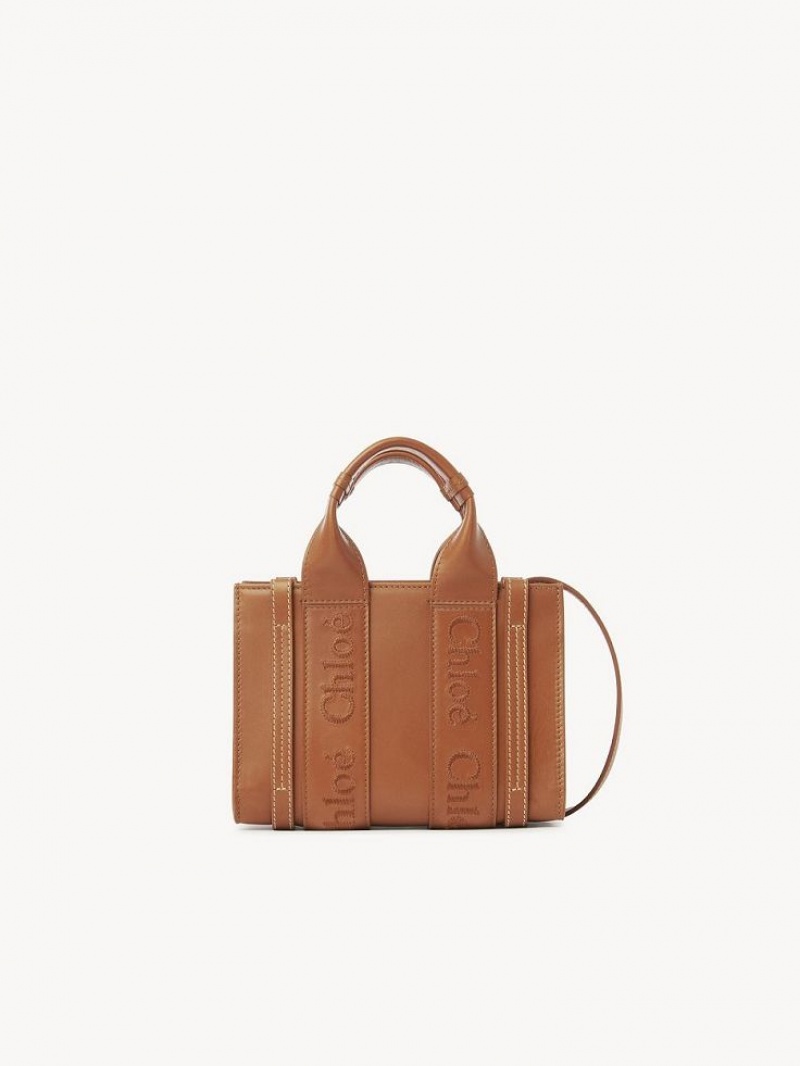 Bolsas Crossbody Chloe Mini Woody Marrom | CHE-SR13559