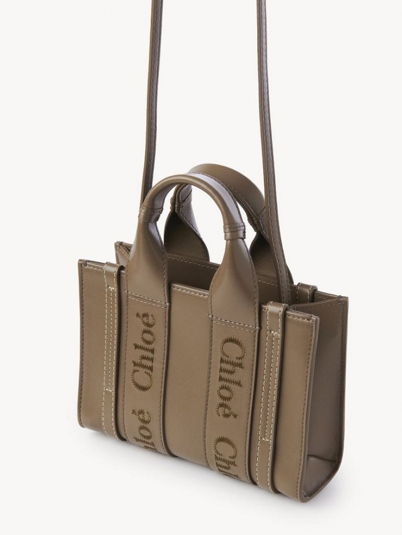 Bolsas Crossbody Chloe Mini Woody Verdes | CHE-SR13521