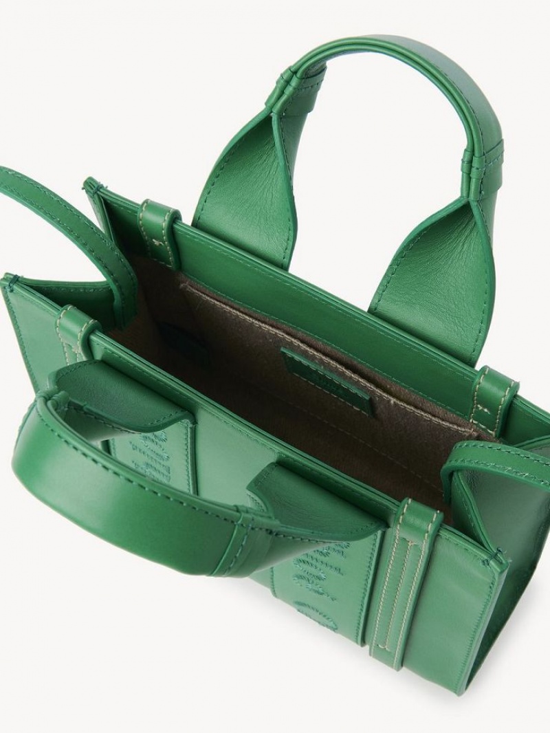 Bolsas Crossbody Chloe Mini Woody Verdes | CHE-SR13527