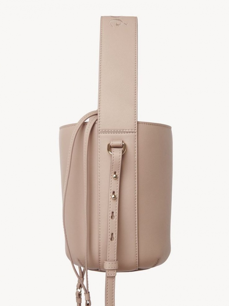 Bolsas Crossbody Chloe Sense Bucket Bege | CHE-SR13573